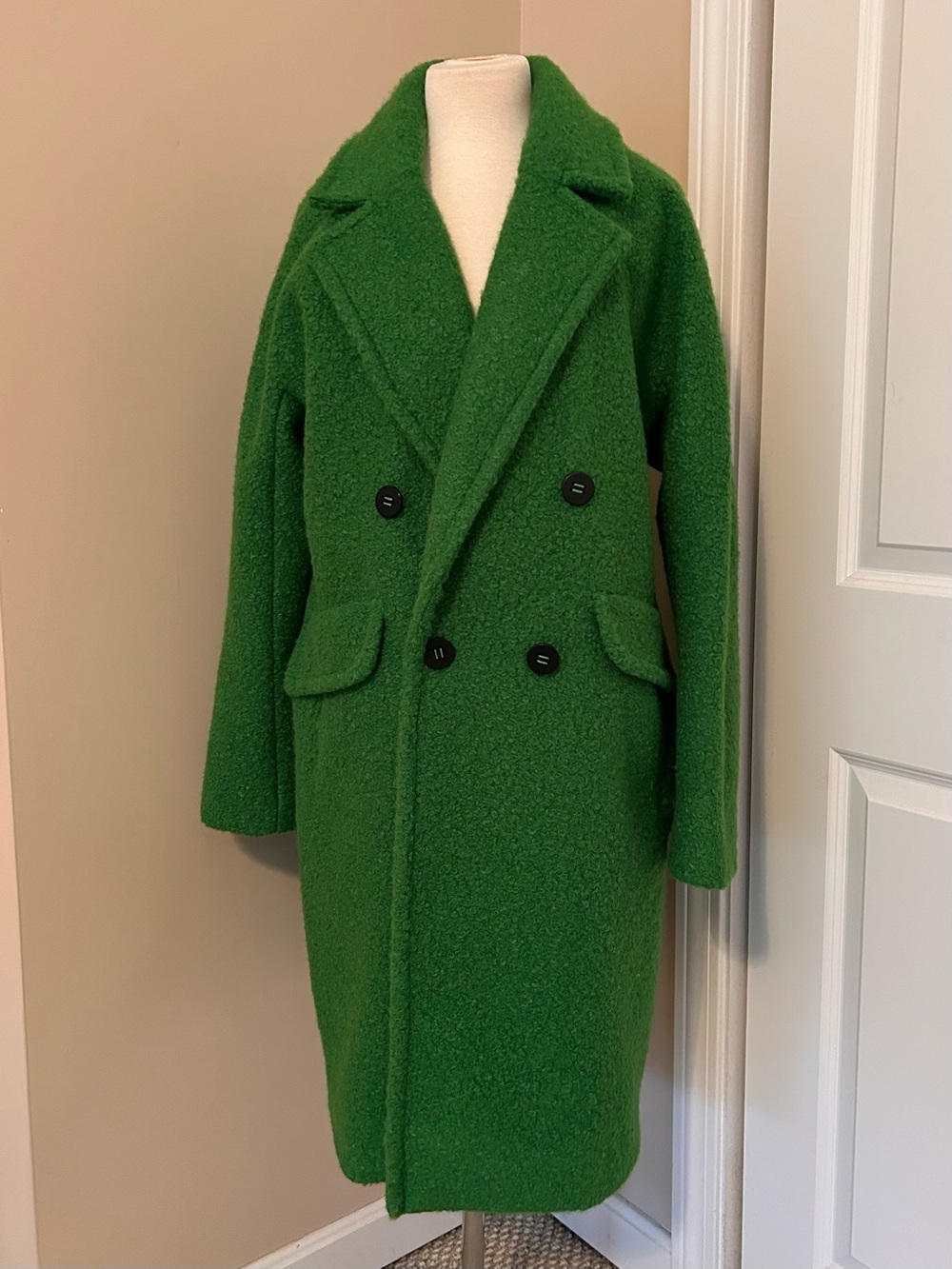 BCBGeneration Emerald Green Wool-Blend Coat